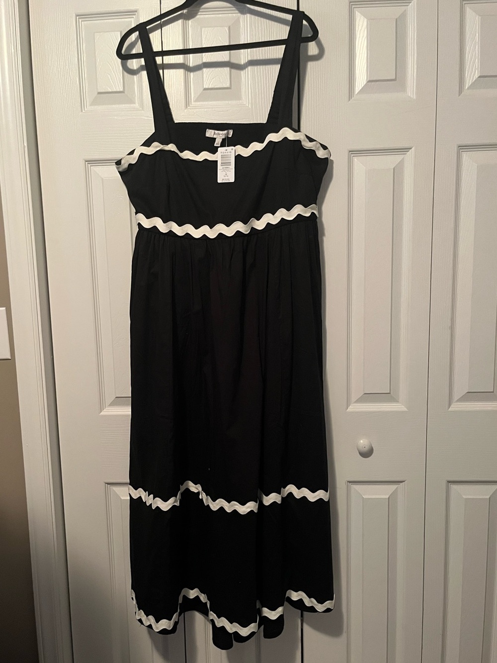 Torrid Belle Isle Black & White Trim Plus Size Midi Dress